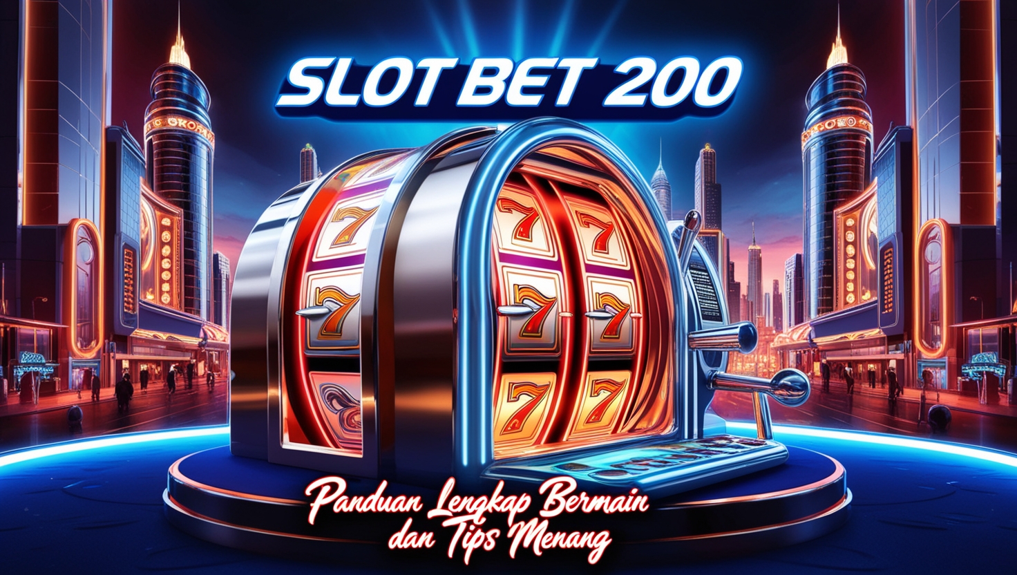 Tampilan mesin slot online dengan bet 200 dan peluang maxwin 5000x di situs terpercaya.